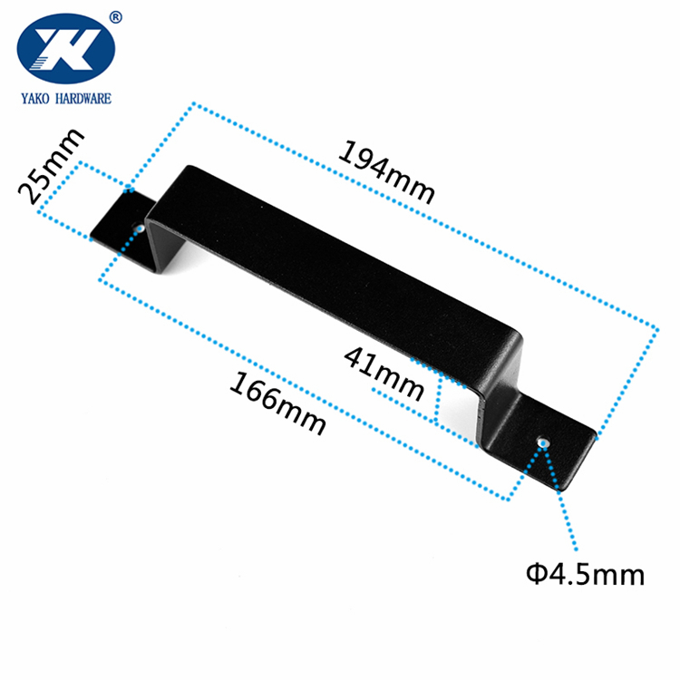 Schwarze Scheunentür Hardware