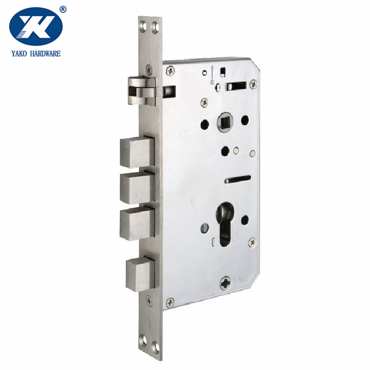 Narrow Modern Rectangular Pocket Door Mortise Lock