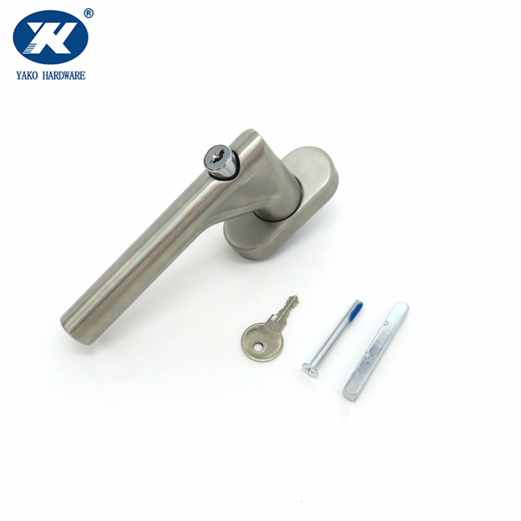 L Shape Window Handle with Lock