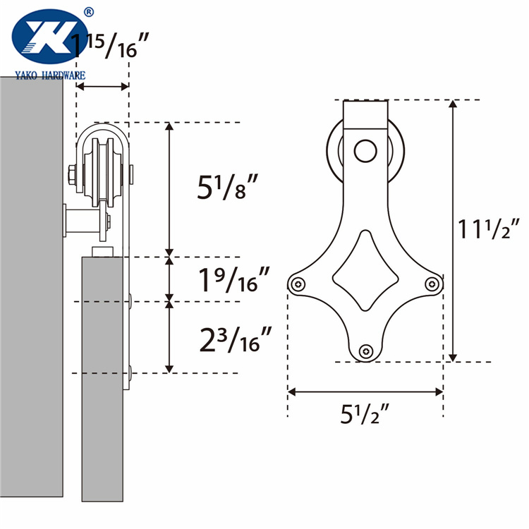 Heavy Duty Barn Door Hardware