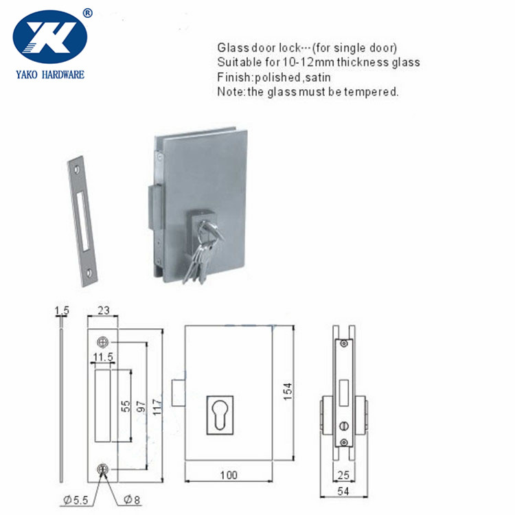 Serrure électronique pour portes coulissantes