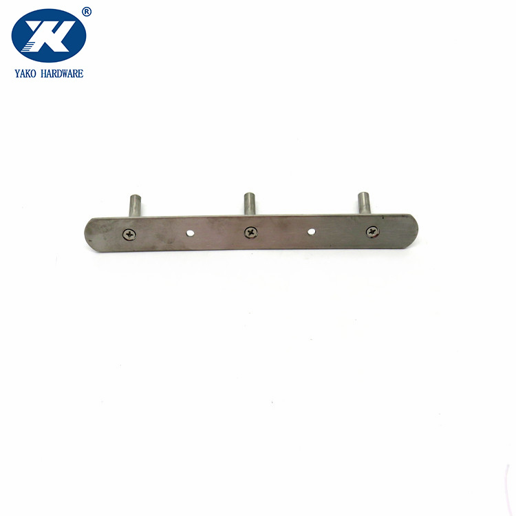 Wall mounted stainless steel triple hooks