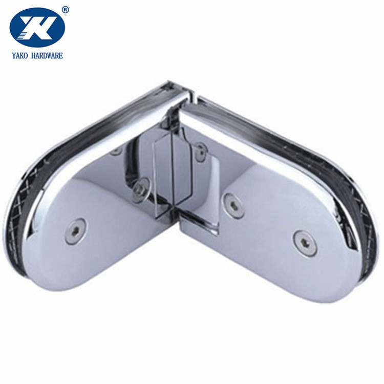 Polished Nickel Shower Door Hinges