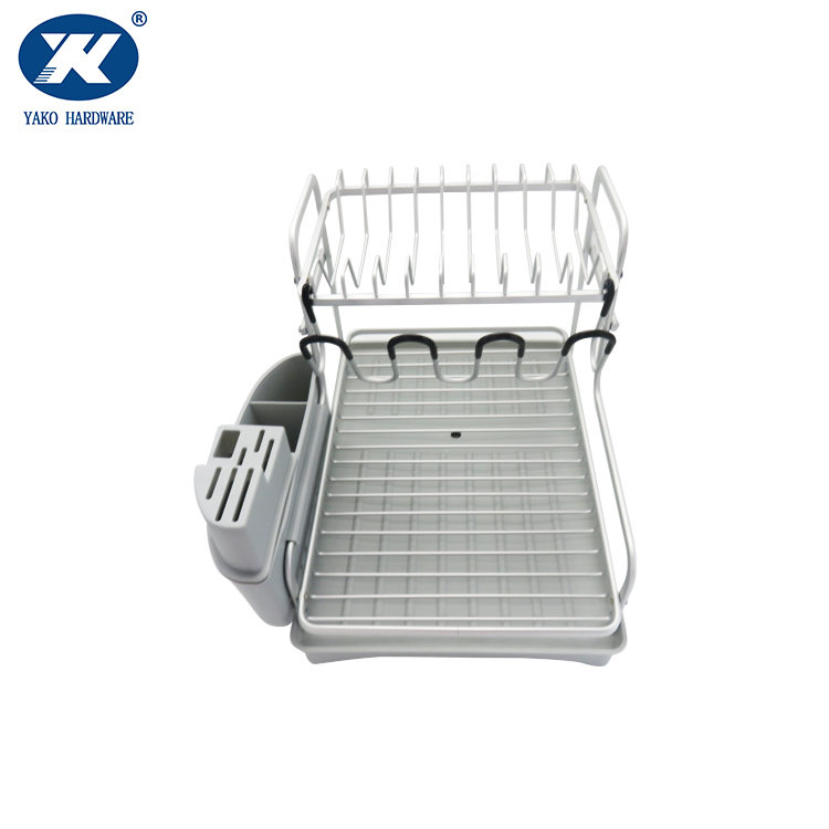 Support de vaisselle de cuisine en aluminium