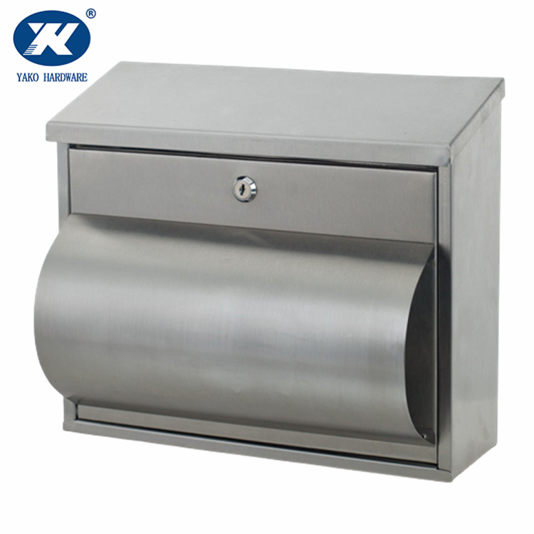 Brushed Steel Post Box