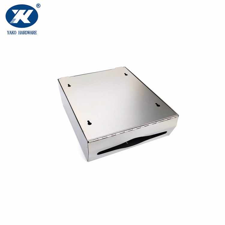 Stainless steel wall mounted tissue box