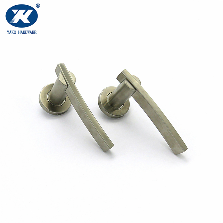 Satin Brass Knurled Door Handles