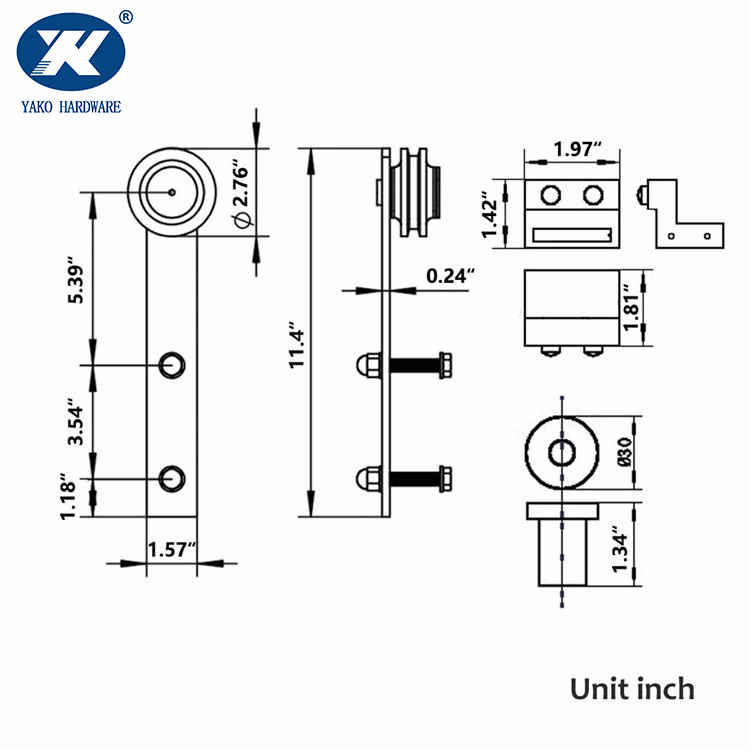 Schrank Scheunentür Hardware