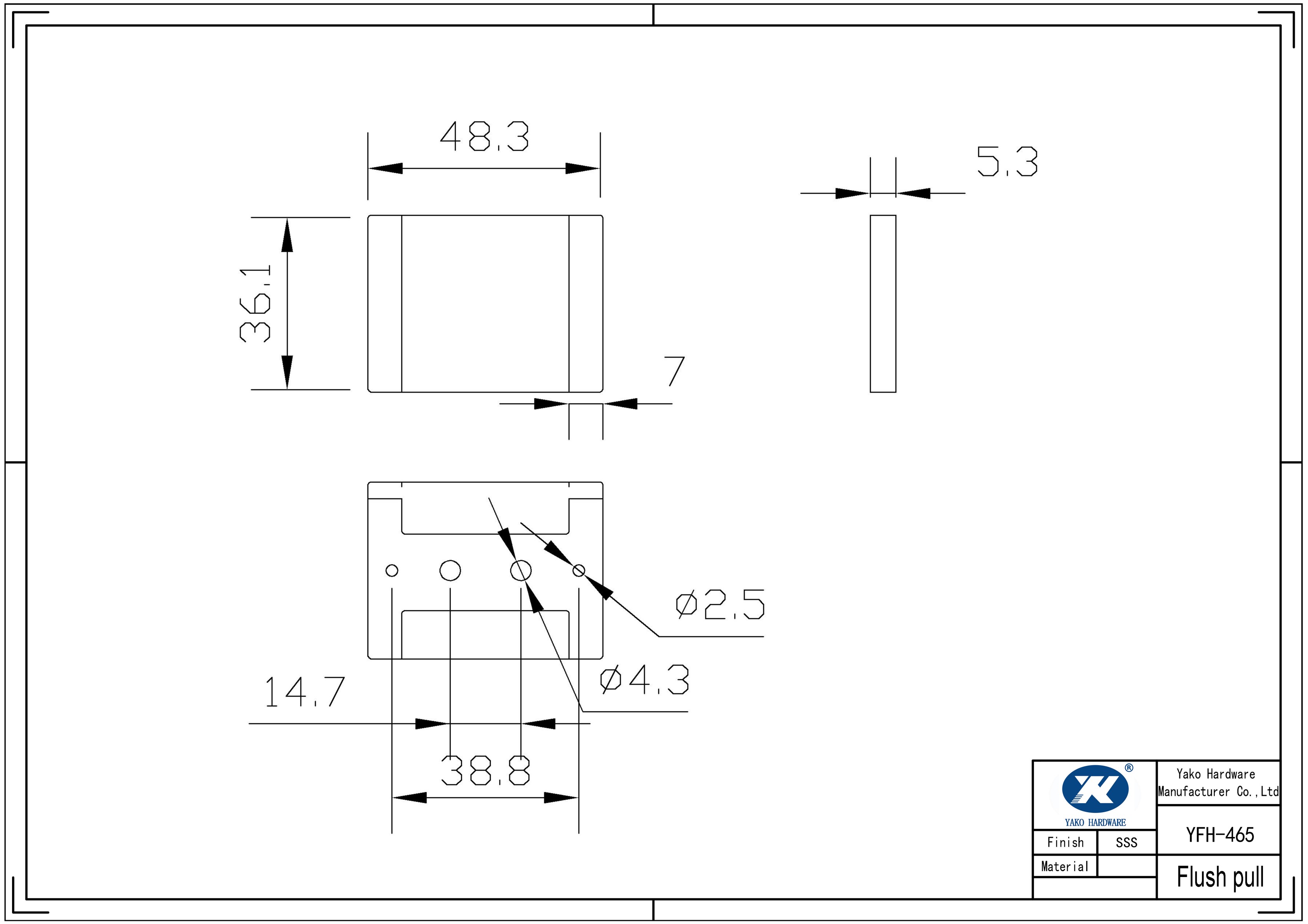 Recessed Door Handle