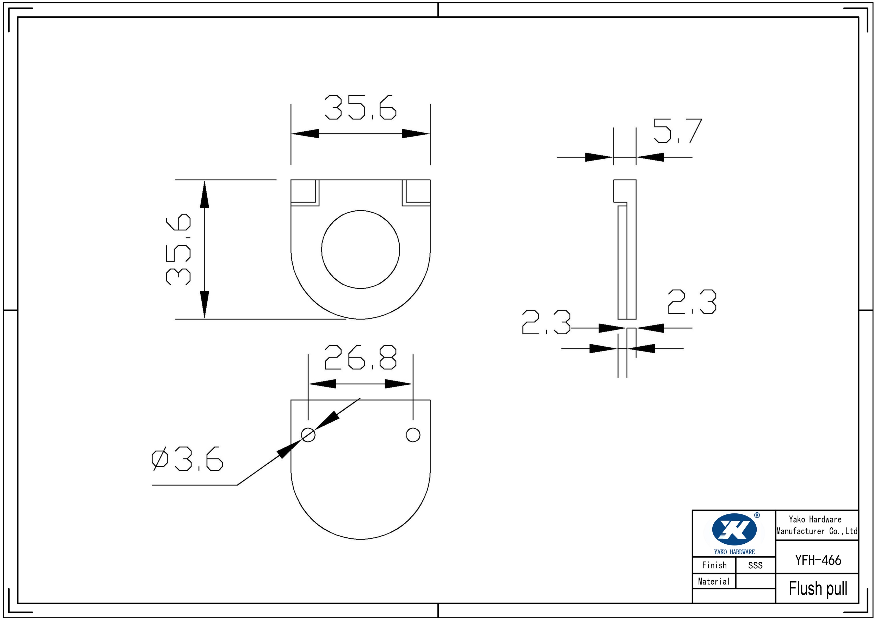 Recessed Cabinet Pulls