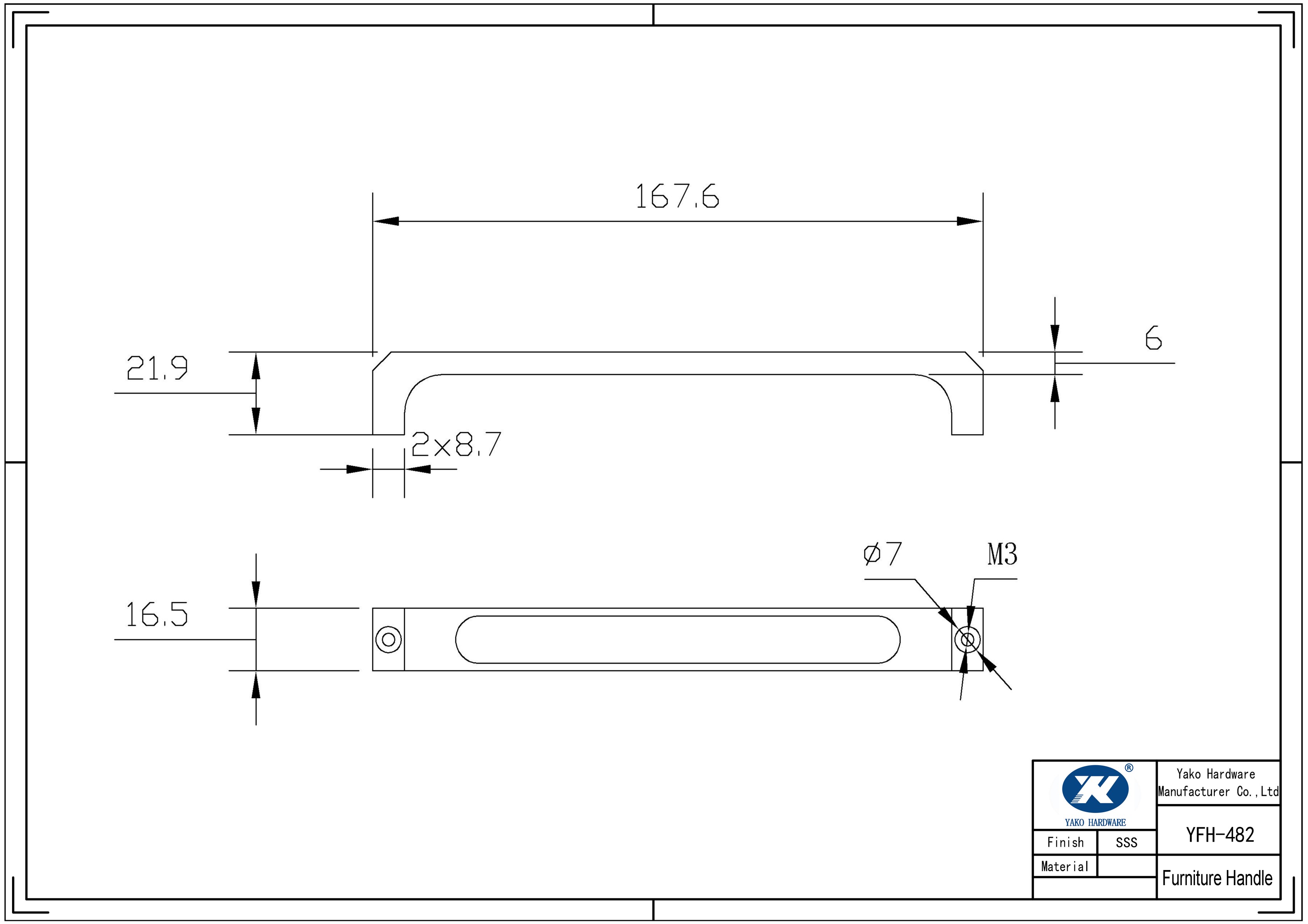 Zinc Alloy Engraved Handle