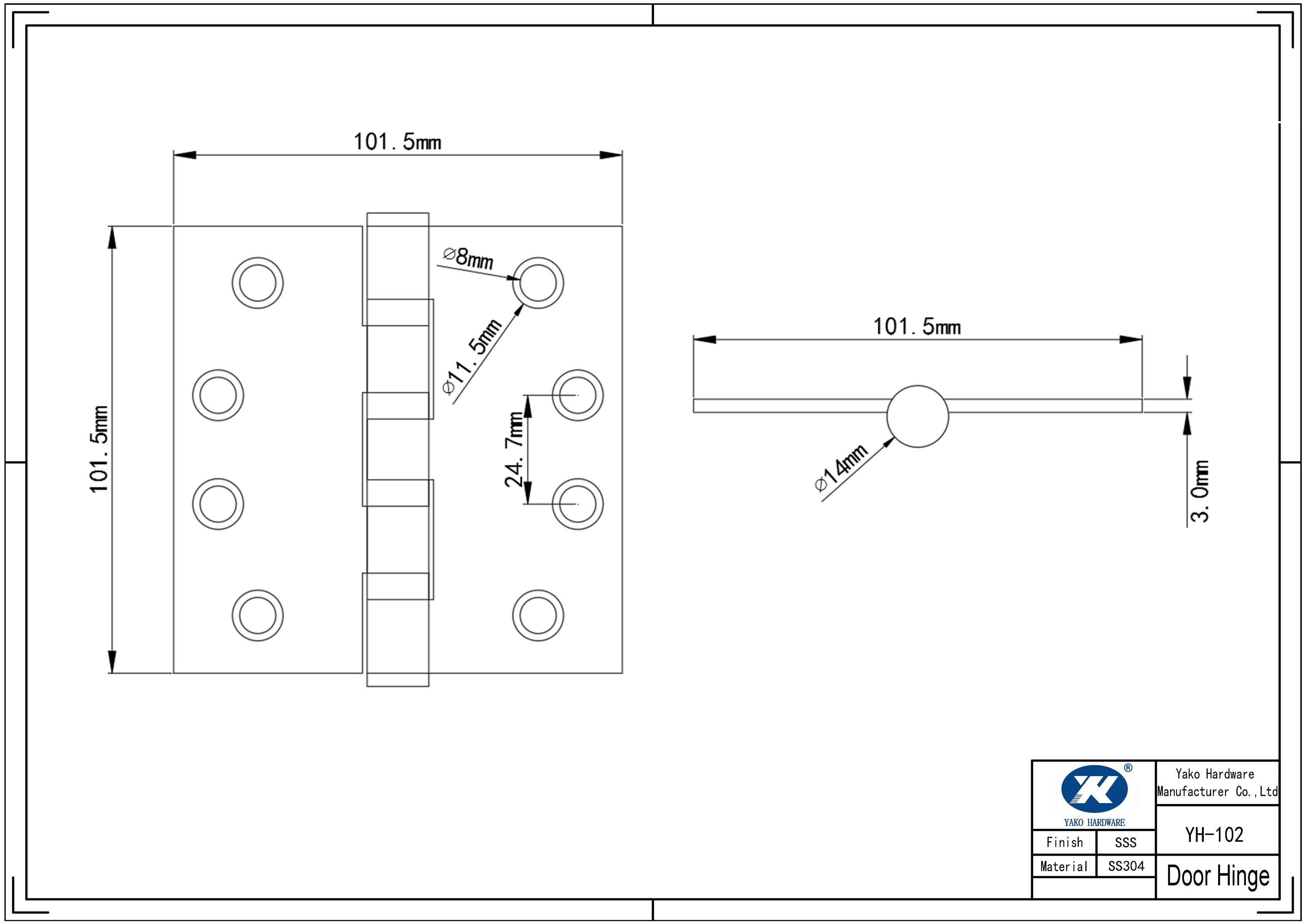 Steel Hinges