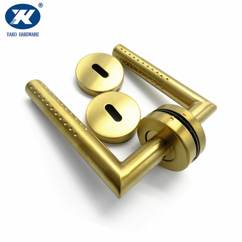 Tubular Brass Lever Door Handles