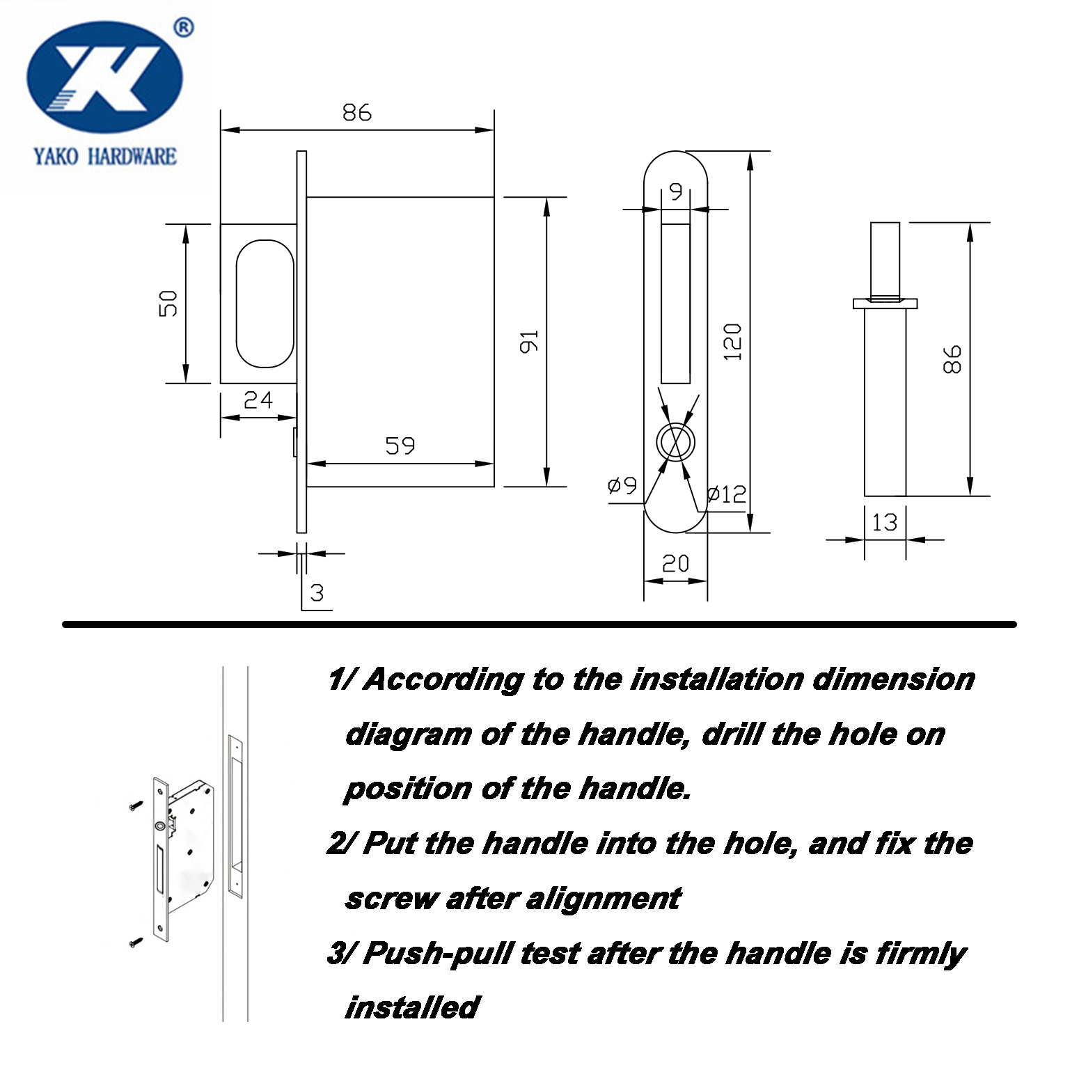 Flush Door Pull