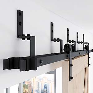 Black Sliding Door Track